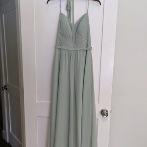 Azazie Amari Dress in Dusty Sage